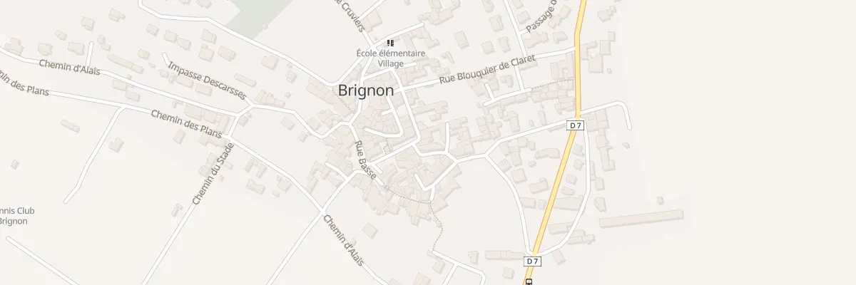 Plan du 3 Pl de l’Horloge à Brignon