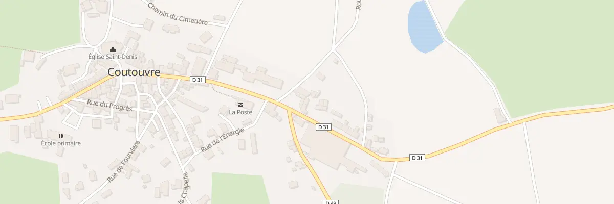 Plan du 63 Rue de la Combiere à Coutouvre