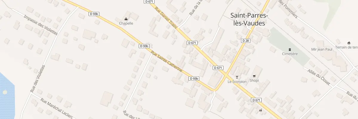 Plan du 7 Rue Sainte Catherine à Saint-Parres-lès-Vaudes
