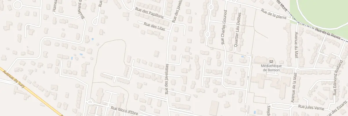 Plan du 32 Rue des Javelottes à Bonson