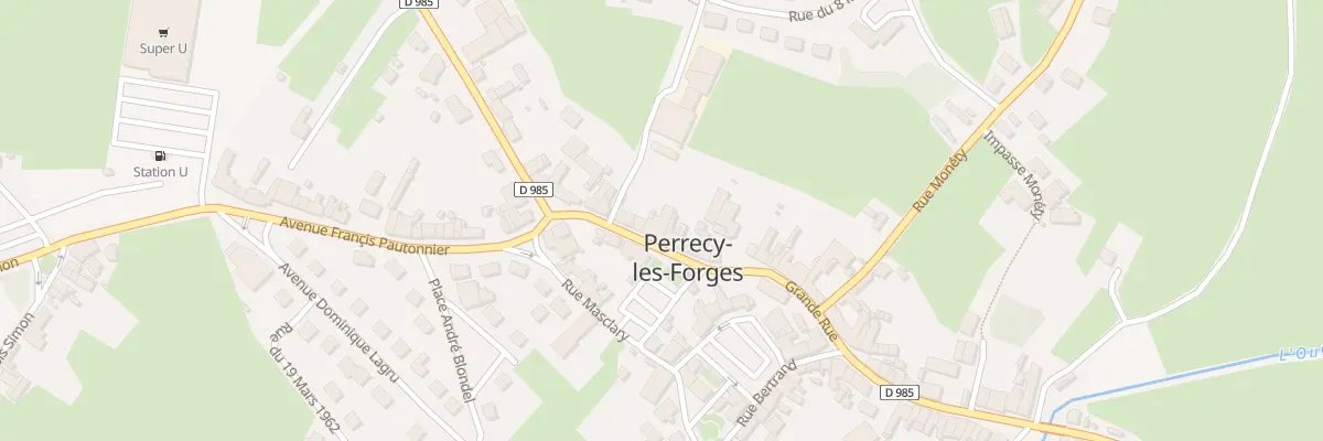 Plan du 64 Gr Grande Rue à Perrecy-les-Forges