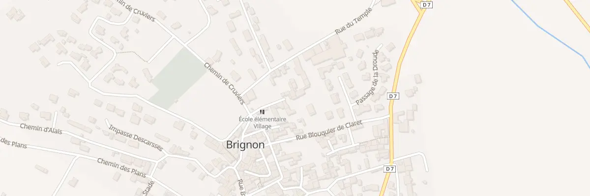 Plan du 7 Rue Blouquier de Claret à Brignon