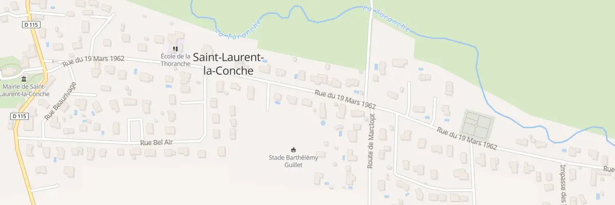 Plan du 5126 Le Bourg à Saint-Laurent-la-Conche