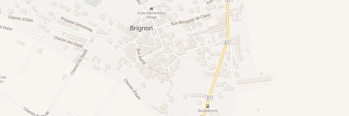 Plan du 12 Rue du Pont à Brignon