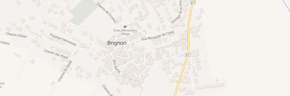 Plan du 13 Rue Grand Rue à Brignon
