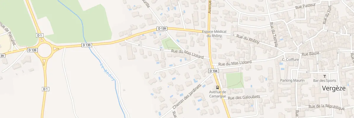 Plan du 297 Rue du Mas Liotard à Vergèze