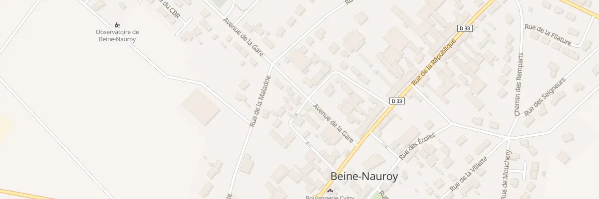 Plan du 3 Av de la Gare à Beine-Nauroy