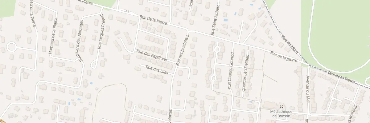 Plan du 46 Rue des Javelottes à Bonson