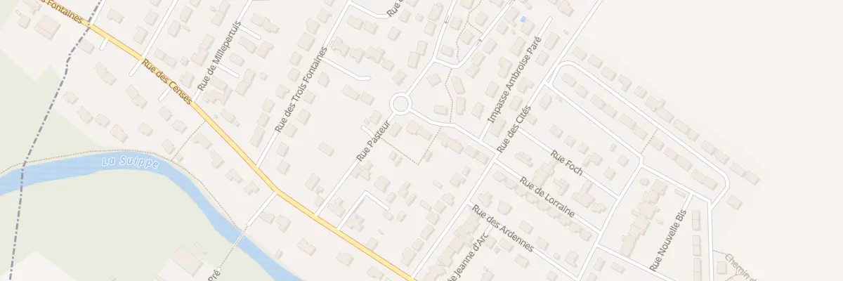 Plan du 6 Rue Pasteur à Warmeriville