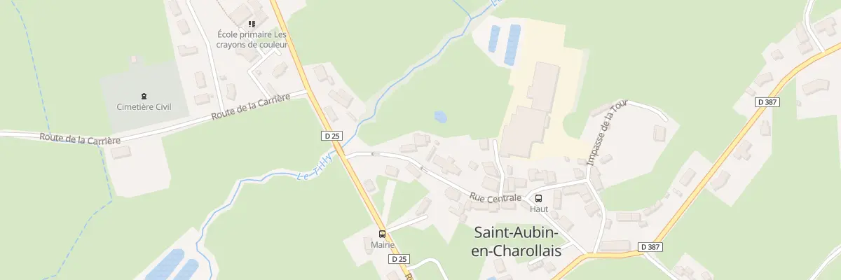 Plan du 5004 Le Bourg à Saint-Aubin-en-Charollais