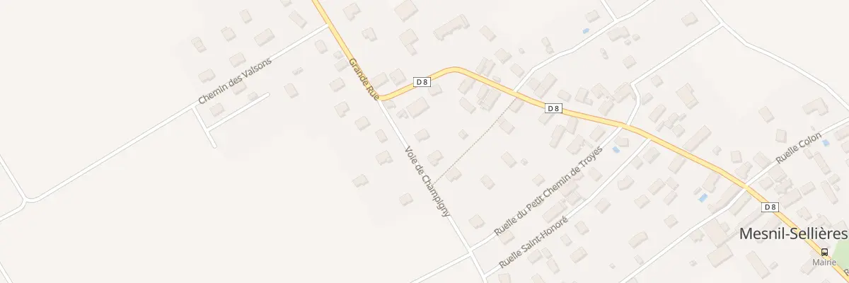 Plan du 5 Voie de Champigny à Mesnil-Sellières