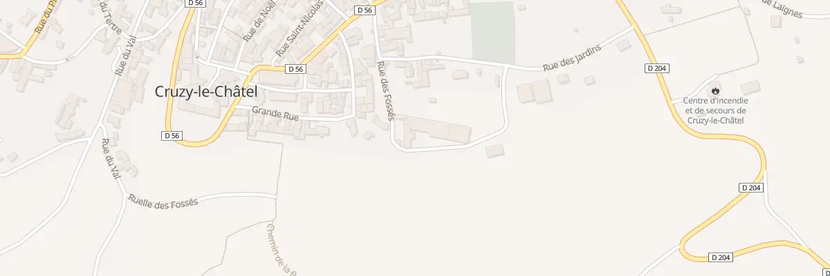 Plan du 9 Rue des Fossés à Cruzy-le-Châtel