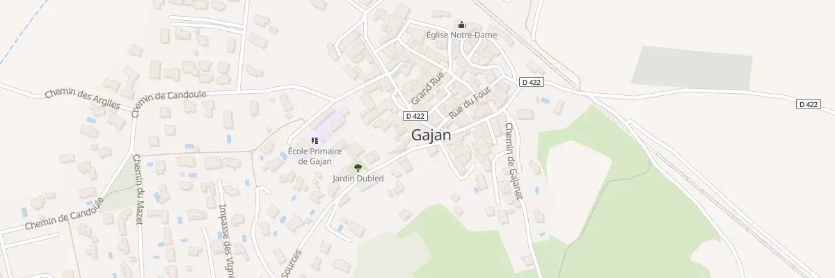 Plan du 5116 Av du Griffe à Gajan