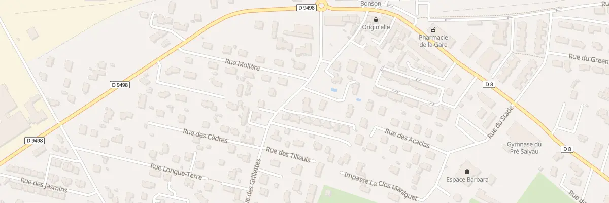 Plan du 3T Rue des Grillettes à Bonson