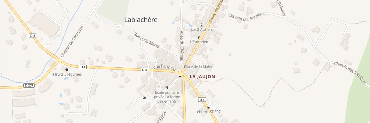 Plan du 23 Rte de Joyeuse à Lablachère
