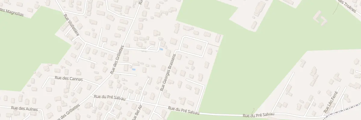 Plan du 8 Rue Georges Brassens à Bonson