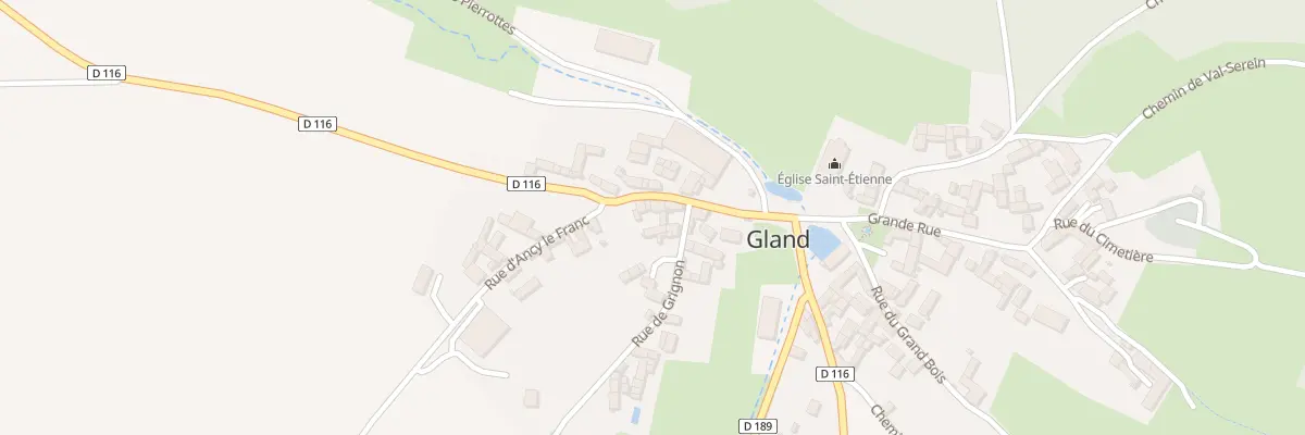 Plan du 2 Gr Grande Rue à Gland