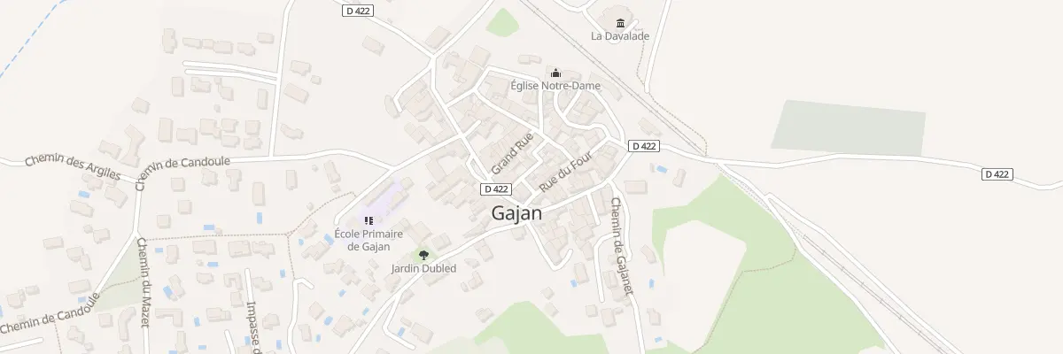 Plan du 1 Rue Traversiere à Gajan