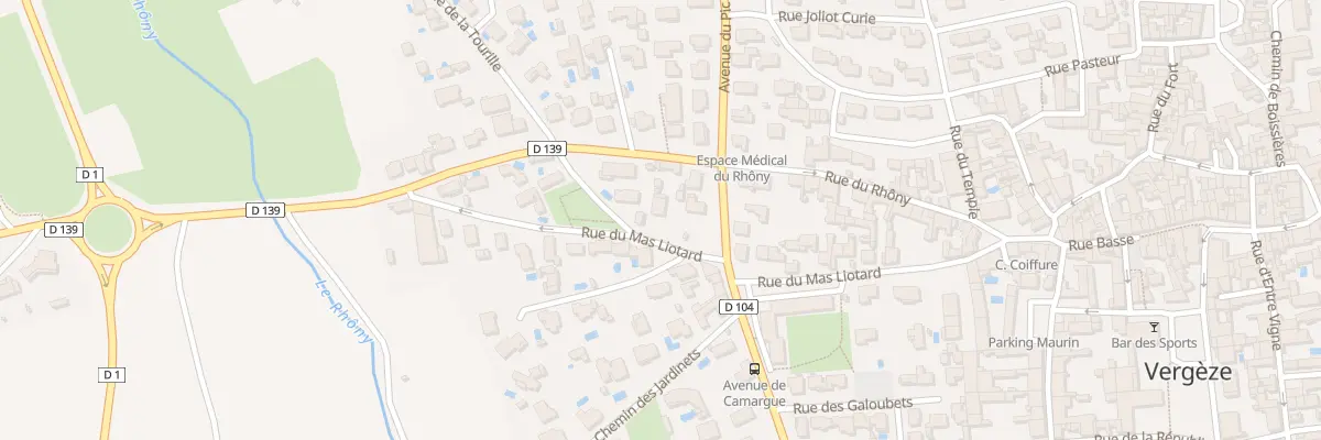 Plan du 258 Rue du Mas Liotard à Vergèze