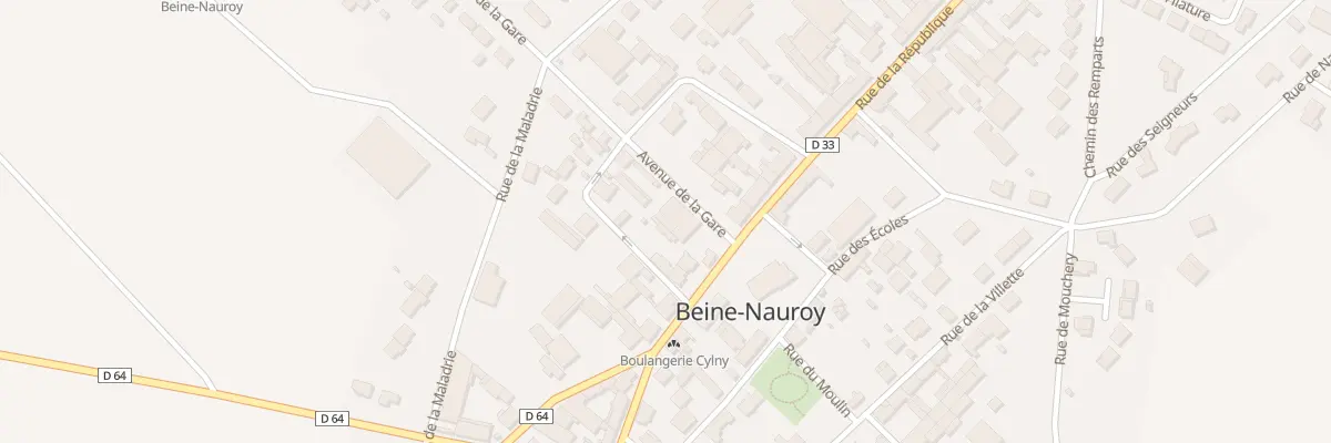 Plan du 1B Av de la Gare à Beine-Nauroy