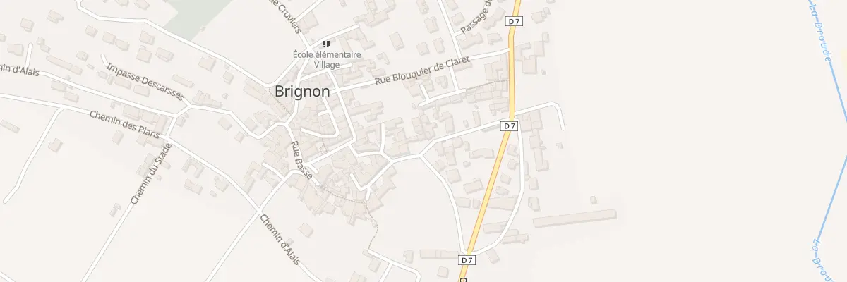 Plan du 1 Rue du Vignau à Brignon