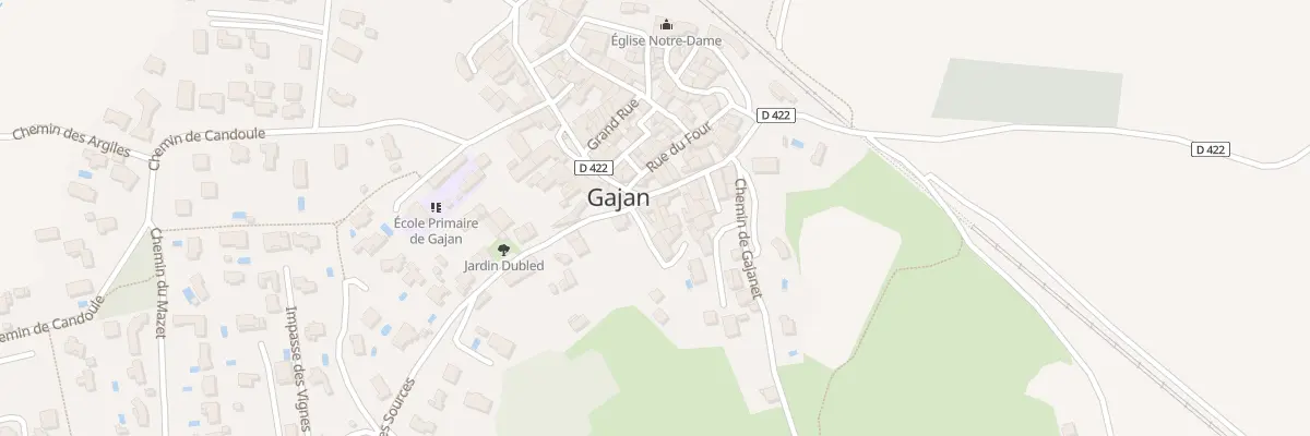 Plan du 1 Pl de la Frache à Gajan