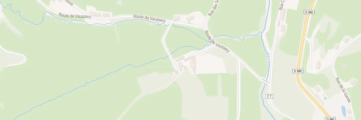 Plan du 545 Rte de Vaussery à Chissey-en-Morvan