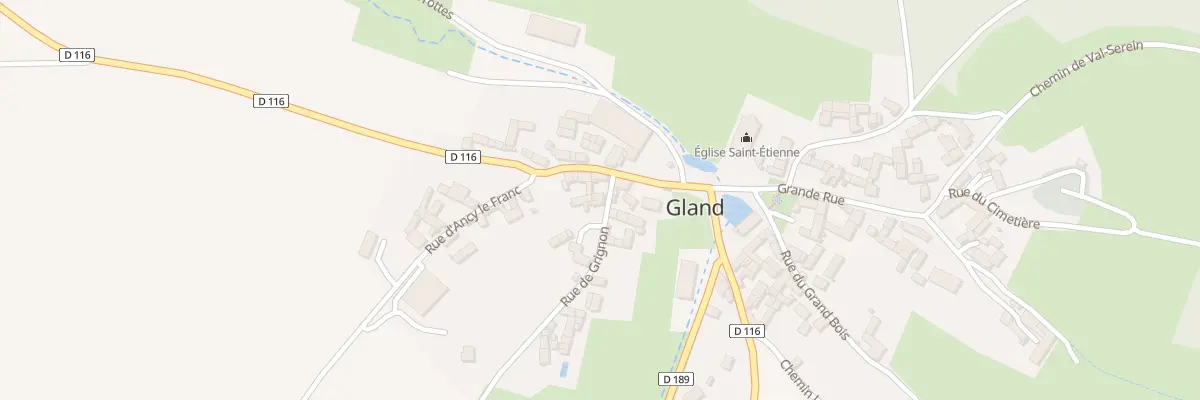 Plan du 2 Rue de Grignon à Gland