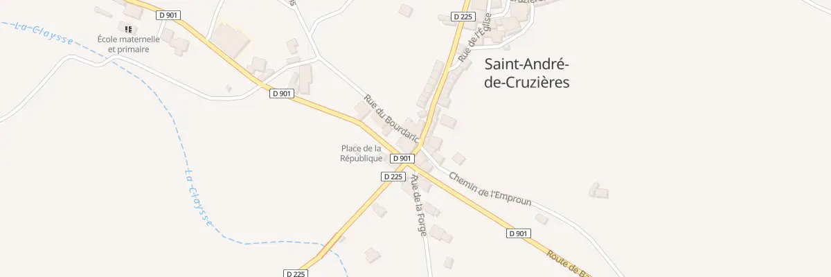 Plan du 10 Rue du Bourdaric à Saint-André-de-Cruzières