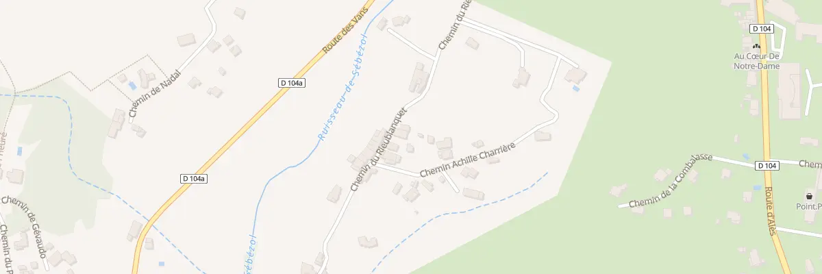 Plan du 955 Che du Rieublanquet à Lablachère