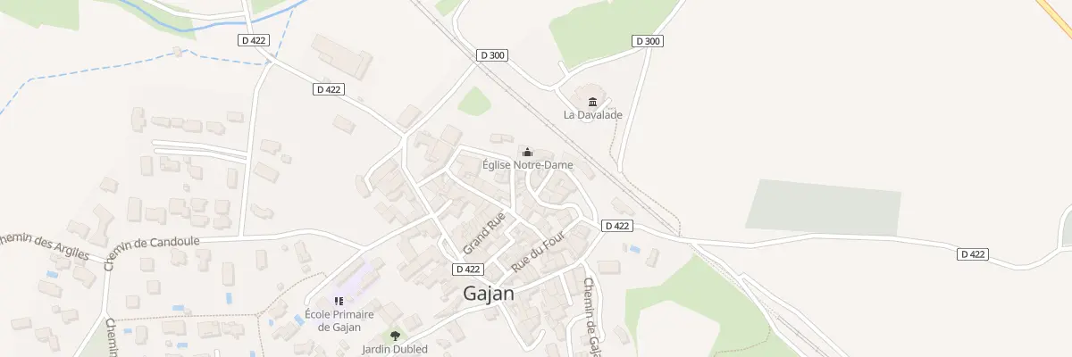 Plan du 5220 Rue de l’Ancien Château à Gajan