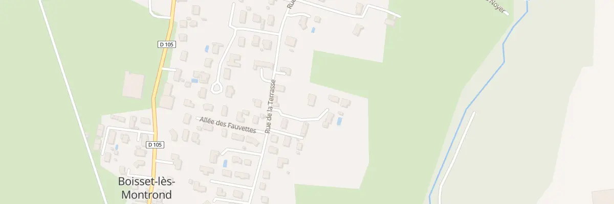 Plan du 5193 Rue de la Terrasse à Boisset-lès-Montrond
