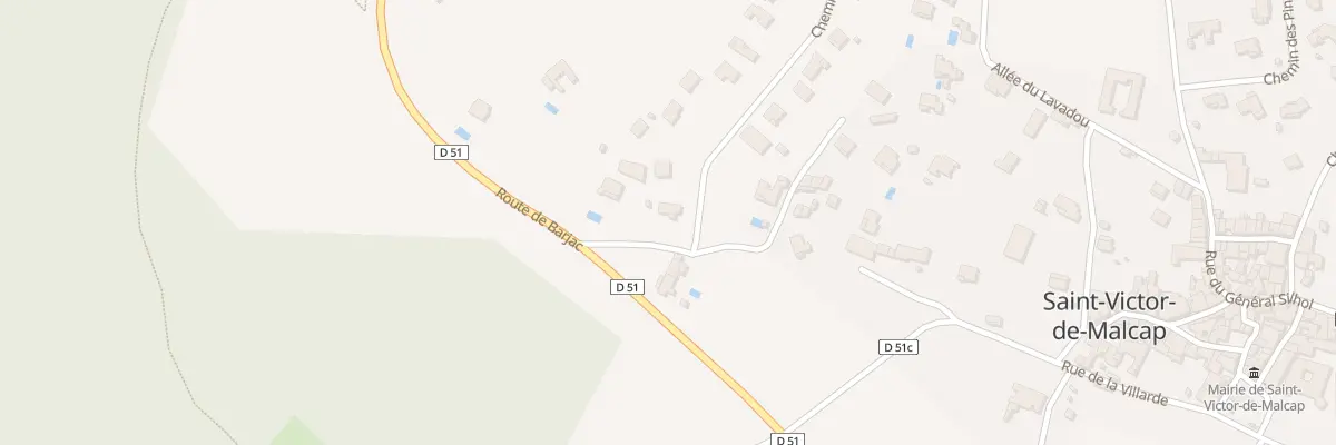 Plan du 1 Che des Issarts à Saint-Victor-de-Malcap