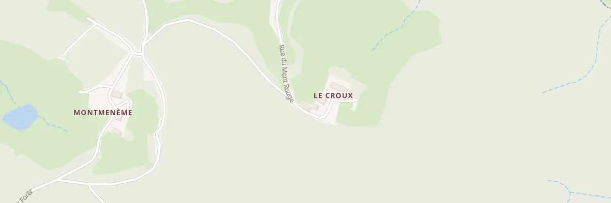 Plan du 5001 Le Croux à Dettey