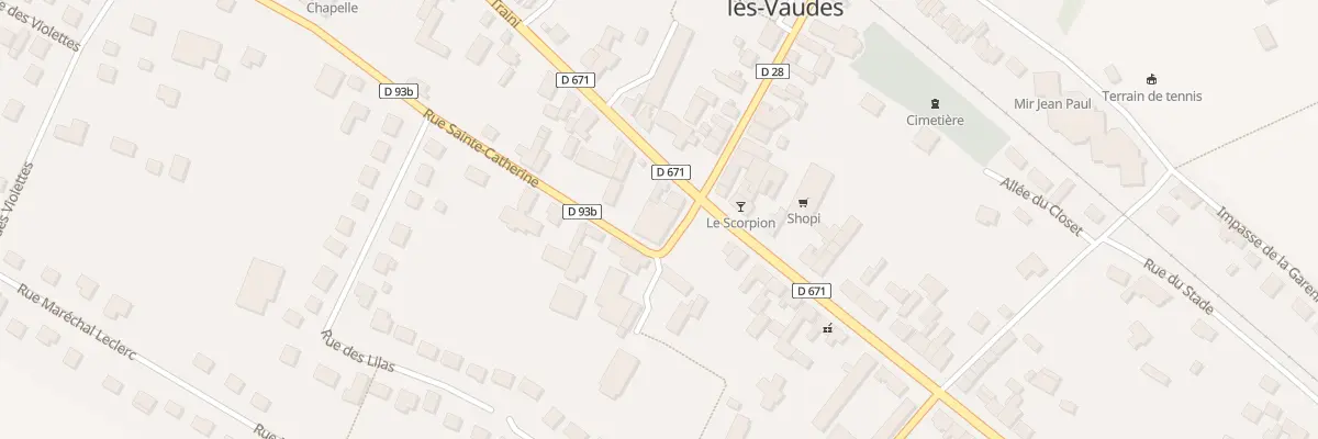 Plan du 3 Rue Sainte Catherine à Saint-Parres-lès-Vaudes