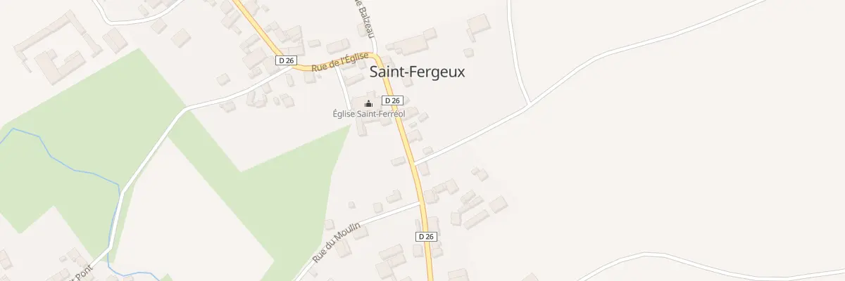 Plan du 11 Rue de l’Eglise à Saint-Fergeux