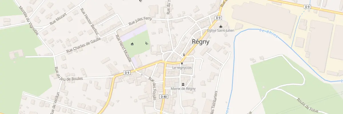Plan du 2 Rue du Trève à Régny