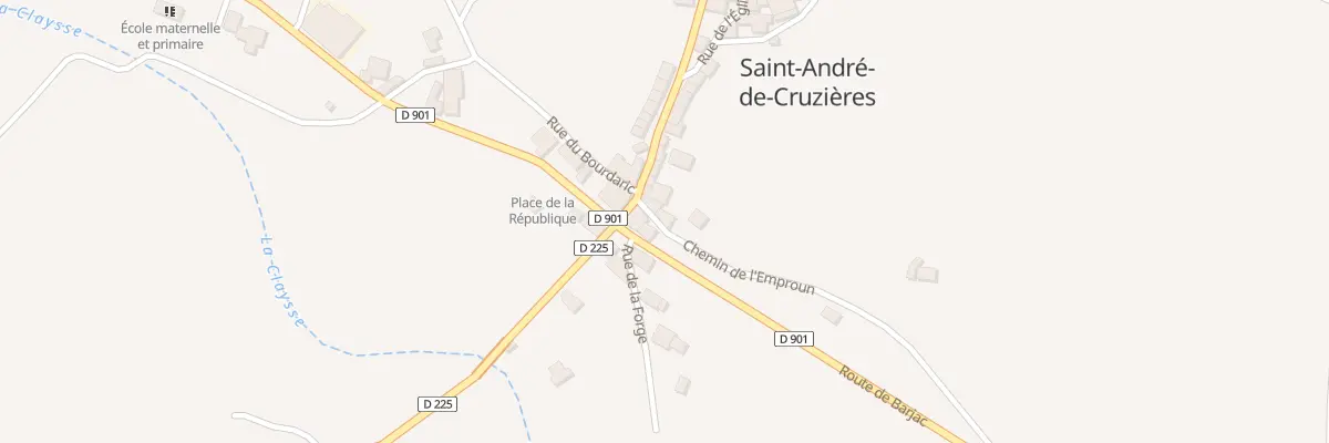 Plan du 25 Che de l’Emproun à Saint-André-de-Cruzières