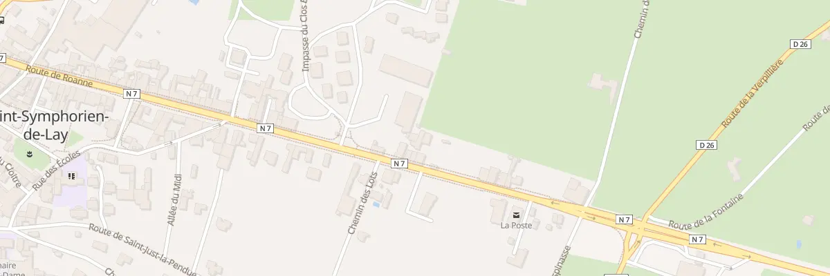 Plan du 805 Rte Nationale 7 à Saint-Symphorien-de-Lay