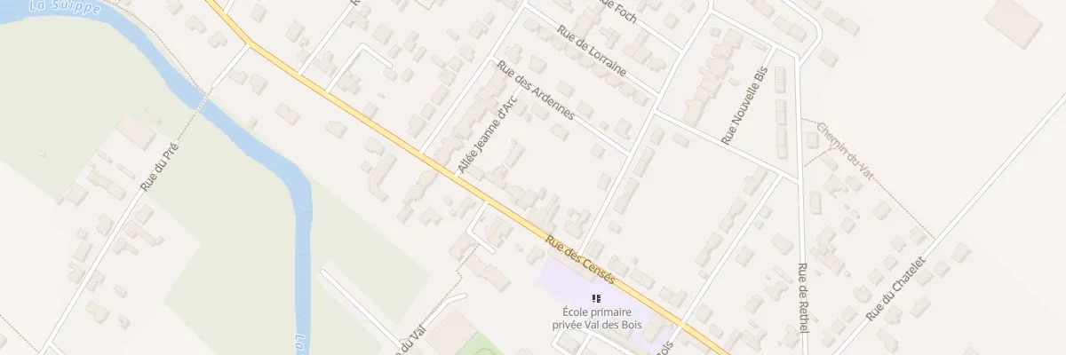 Plan du 40 Rue des Censes à Warmeriville