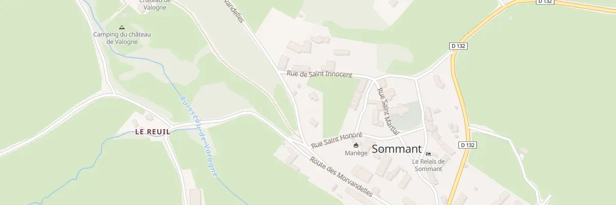 Plan du 14 Rte des Morvandelles à Sommant