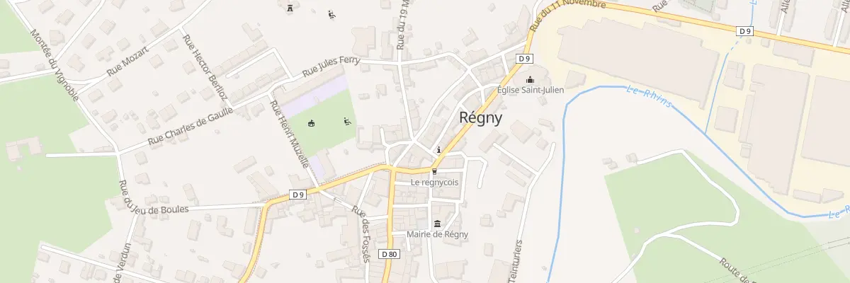 Plan du 2 Pl du Trève à Régny