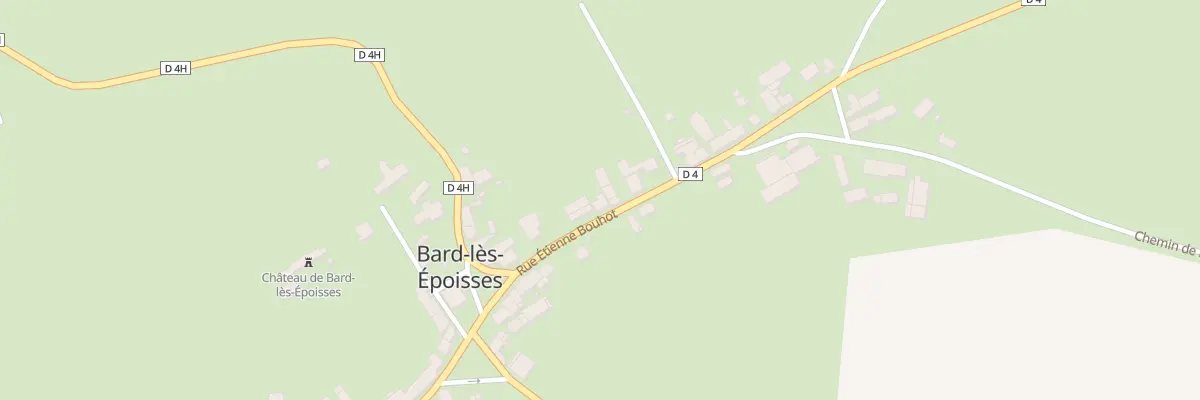 Plan du 23 Rue Etienne Bouhot à Bard-lès-Époisses