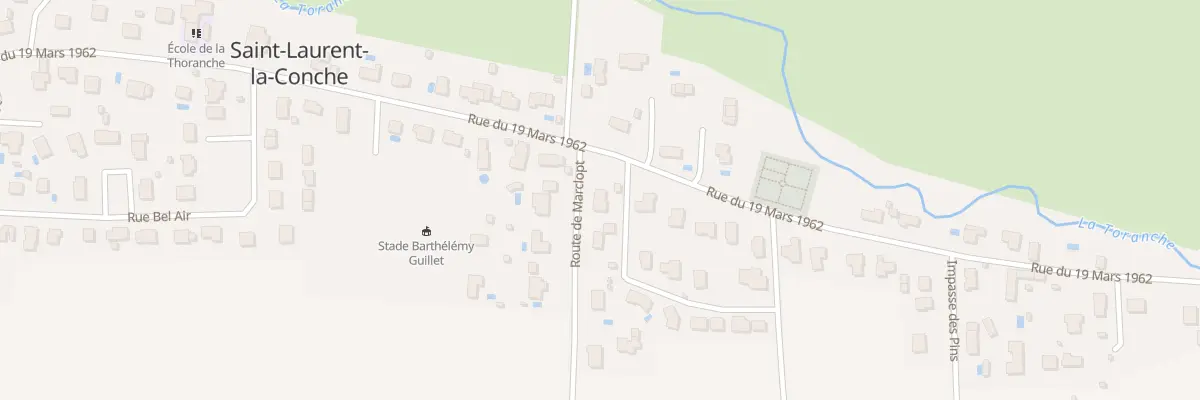 Plan du 51 Rte de Marclopt à Saint-Laurent-la-Conche