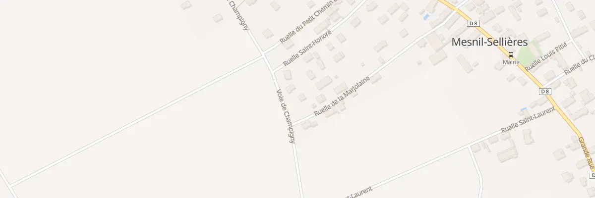 Plan du 15 Voie de Champigny à Mesnil-Sellières