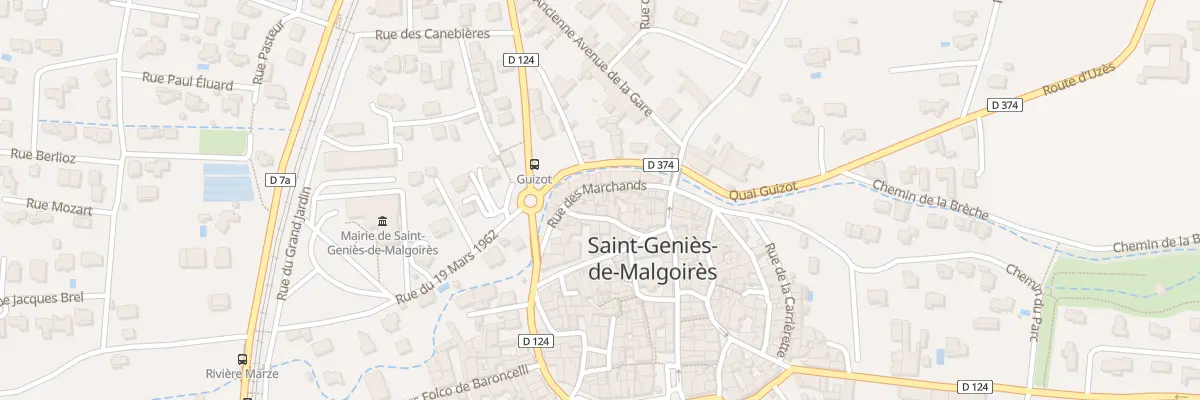 Plan du 5070 Rue des Marchands à Saint-Geniès-de-Malgoirès