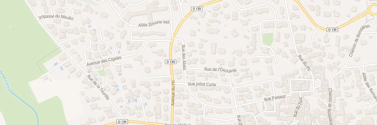 Plan du 58 Rue des Abels à Vergèze