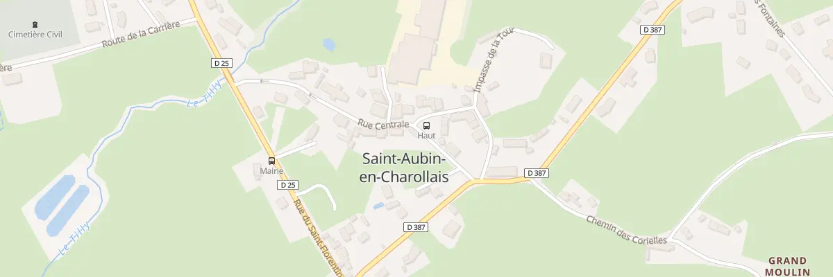 Plan du 5013 Le Bourg à Saint-Aubin-en-Charollais