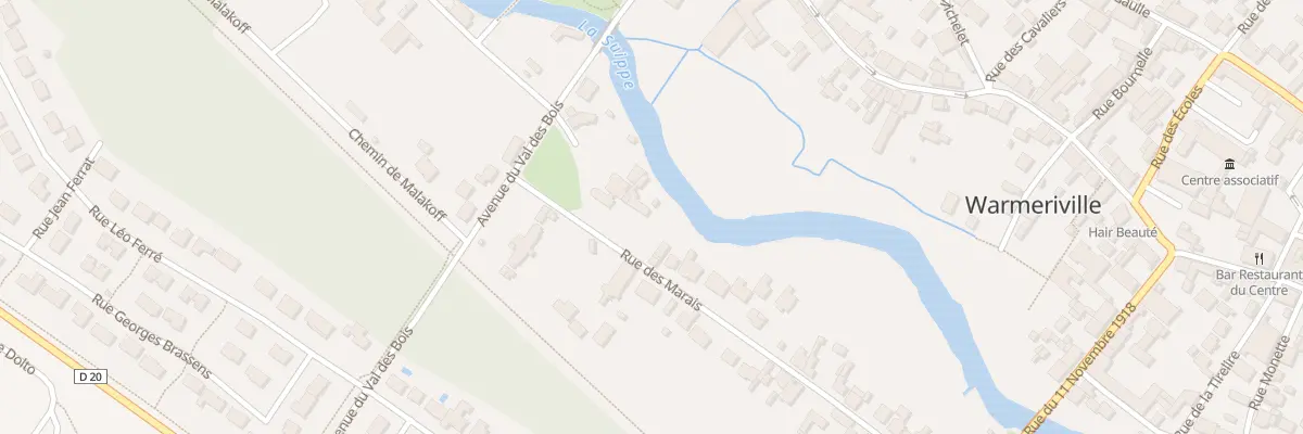 Plan du 28 Rue des Marais à Warmeriville