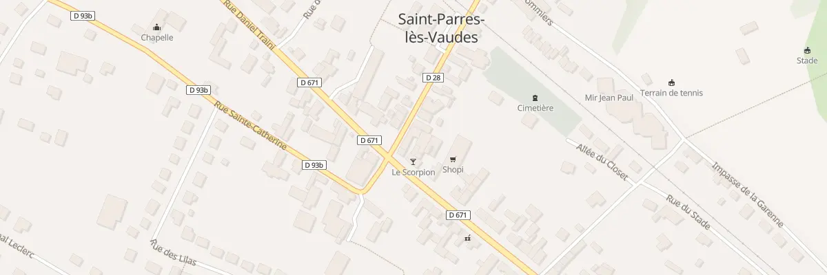 Plan du 1 Rue Georges Furier à Saint-Parres-lès-Vaudes